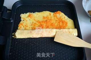 胡萝卜鸡蛋饼的做法步骤:8