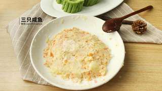 苦瓜酿土豆泥的做法步骤:6
