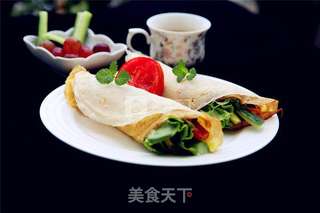 快速早餐---手抓饼的做法步骤:18