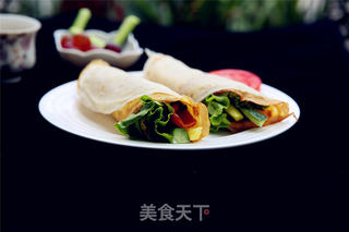 快速早餐---手抓饼的做法步骤:15