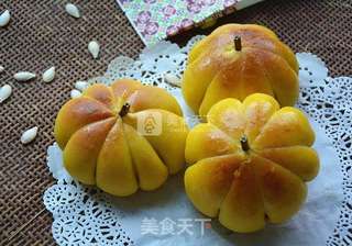 豆沙南瓜面包的做法步骤:17