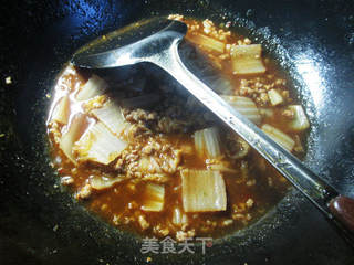 麻婆肉末白菜 的做法步骤：8