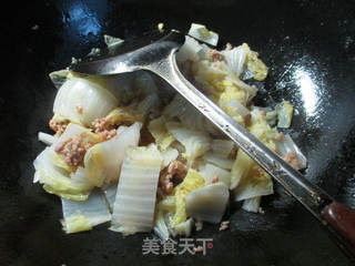 麻婆肉末白菜 的做法步骤：7