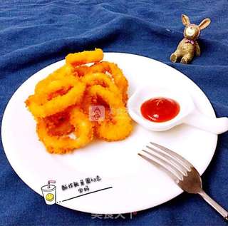 里约奥运会必备的小零食—酥炸鱿鱼圈的做法步骤:8