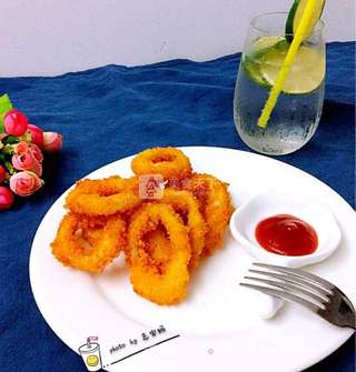 里约奥运会必备的小零食—酥炸鱿鱼圈的做法步骤:9