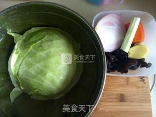 包菜炒粉丝的做法步骤:3
