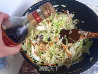 包菜炒粉丝的做法步骤:12