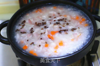 鸡肉培根蔬菜粥的做法步骤:5