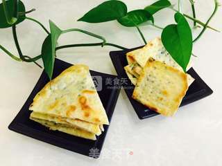 酥脆葱油薄饼的做法步骤:13