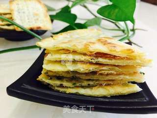 酥脆葱油薄饼的做法步骤:14