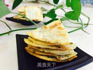 酥脆葱油薄饼的做法步骤:16