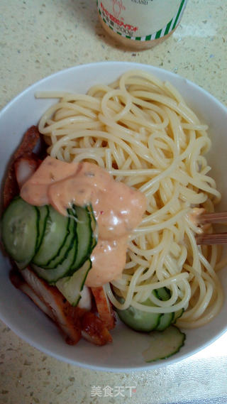烤鸡肉意面沙拉的做法步骤:8
