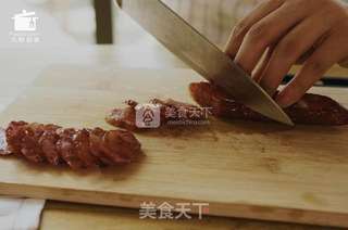 腊味煲仔饭——九阳知食的做法步骤：2