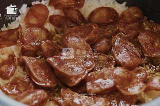 腊味煲仔饭——九阳知食的做法步骤：5