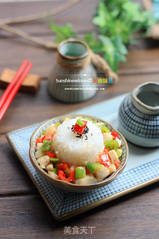 开胃低卡肉肉菜---双椒鸡丁的做法步骤:9