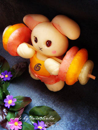花样面食之小兔子举重的做法步骤:13