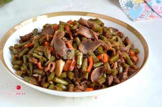 酸豆角炒鸡胗的做法步骤:14