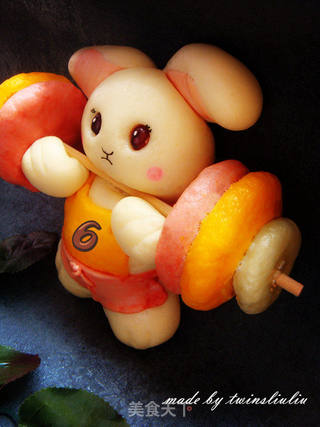 花样面食之小兔子举重的做法步骤:14