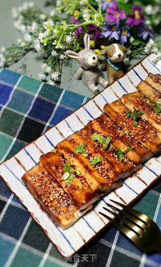 香辣烤豆腐的做法步骤:7