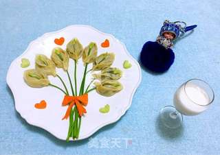 马蹄花蒸饺的做法步骤：14