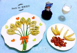 马蹄花蒸饺的做法步骤：17