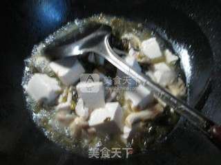 雪菜秀珍菇豆腐 的做法步骤：4