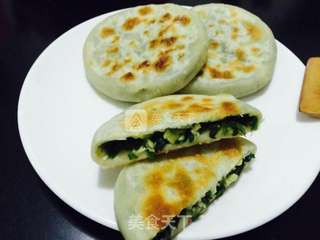 韭菜鸡蛋饼的做法步骤:16