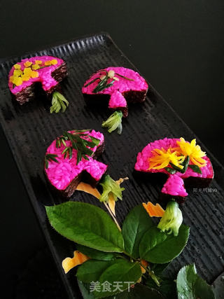 梅兰竹菊【花样寿司】的做法步骤:35