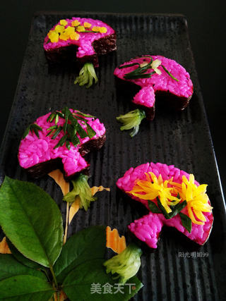 梅兰竹菊【花样寿司】的做法步骤:28