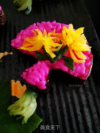 梅兰竹菊【花样寿司】的做法步骤:34