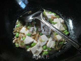 榨菜丝毛豆豆腐的做法步骤：8