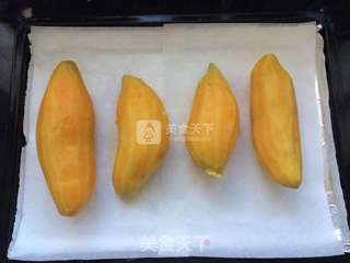 无皮烤红薯家庭版的做法步骤:5