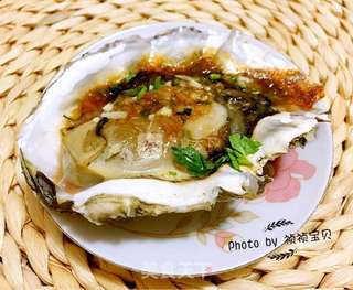 蚝油蒜蓉烤牡蛎的做法步骤:11