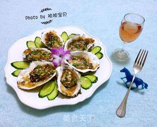 蚝油蒜蓉烤牡蛎的做法步骤:13