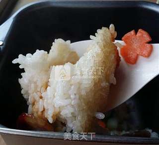 香肠锅巴煲仔饭(面包机版)的做法步骤:13