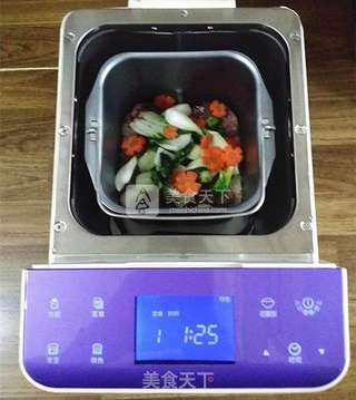 香肠锅巴煲仔饭(面包机版)的做法步骤:11