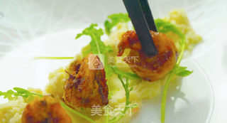 泰式煎虾佐土豆泥的做法步骤:5