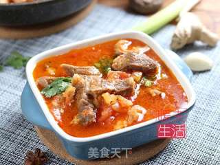 西红柿牛腩的做法步骤:8