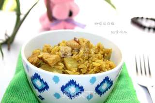 #铁釜烧饭就是香#咖喱鸡肉饭的做法步骤：11