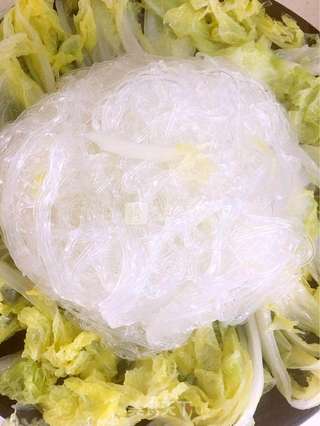 白菜蒜蓉粉丝的做法步骤:3