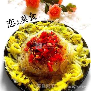白菜蒜蓉粉丝的做法步骤:5