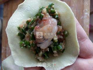 翡翠韭菜虾仁水饺的做法步骤：10