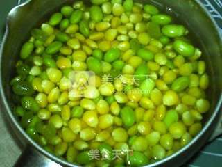 青豆玉米浆的做法步骤:4