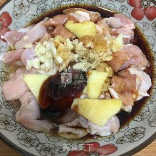 香菇蒸鸡的做法步骤:5