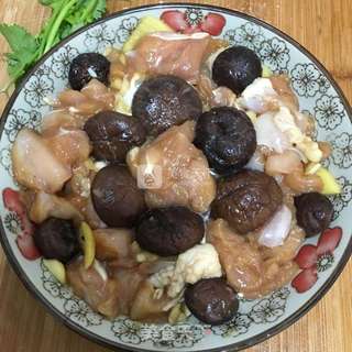香菇蒸鸡的做法步骤:6