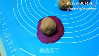 #新良首届烘焙大赛#以爱的名义-纯天然桃山皮月饼的做法步骤:19