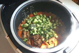 #铁釜烧饭就是香#排骨焖饭的做法步骤:11