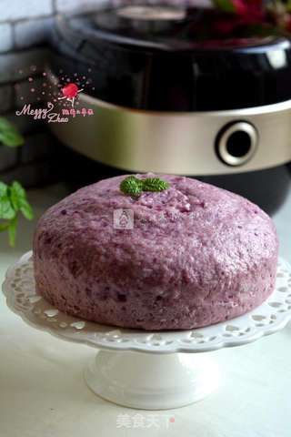 #铁釜烧饭就是香#紫薯发糕的做法步骤：12