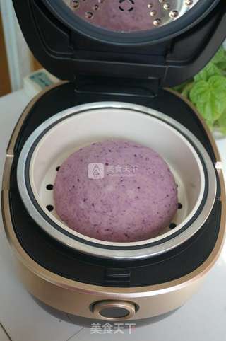 #铁釜烧饭就是香#紫薯发糕的做法步骤:8