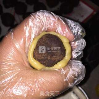 #新良首届烘焙大赛#豆沙月饼的做法步骤:11